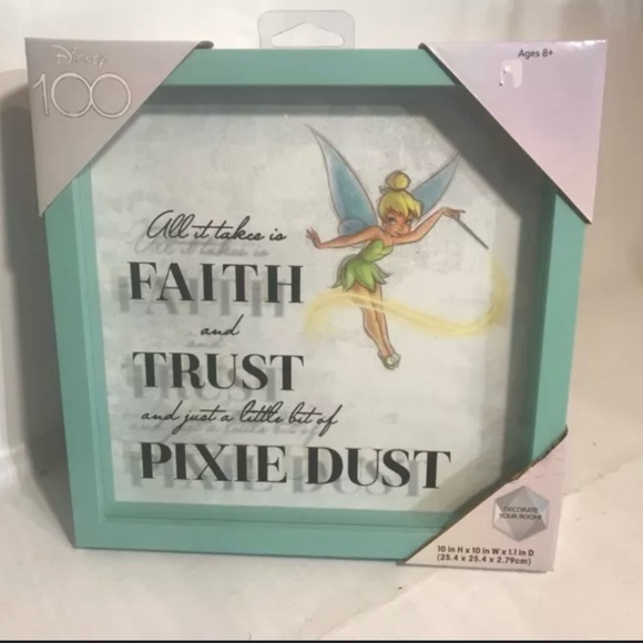 Disney Other - Disney Tinker Bell Green Picture Frame Accents